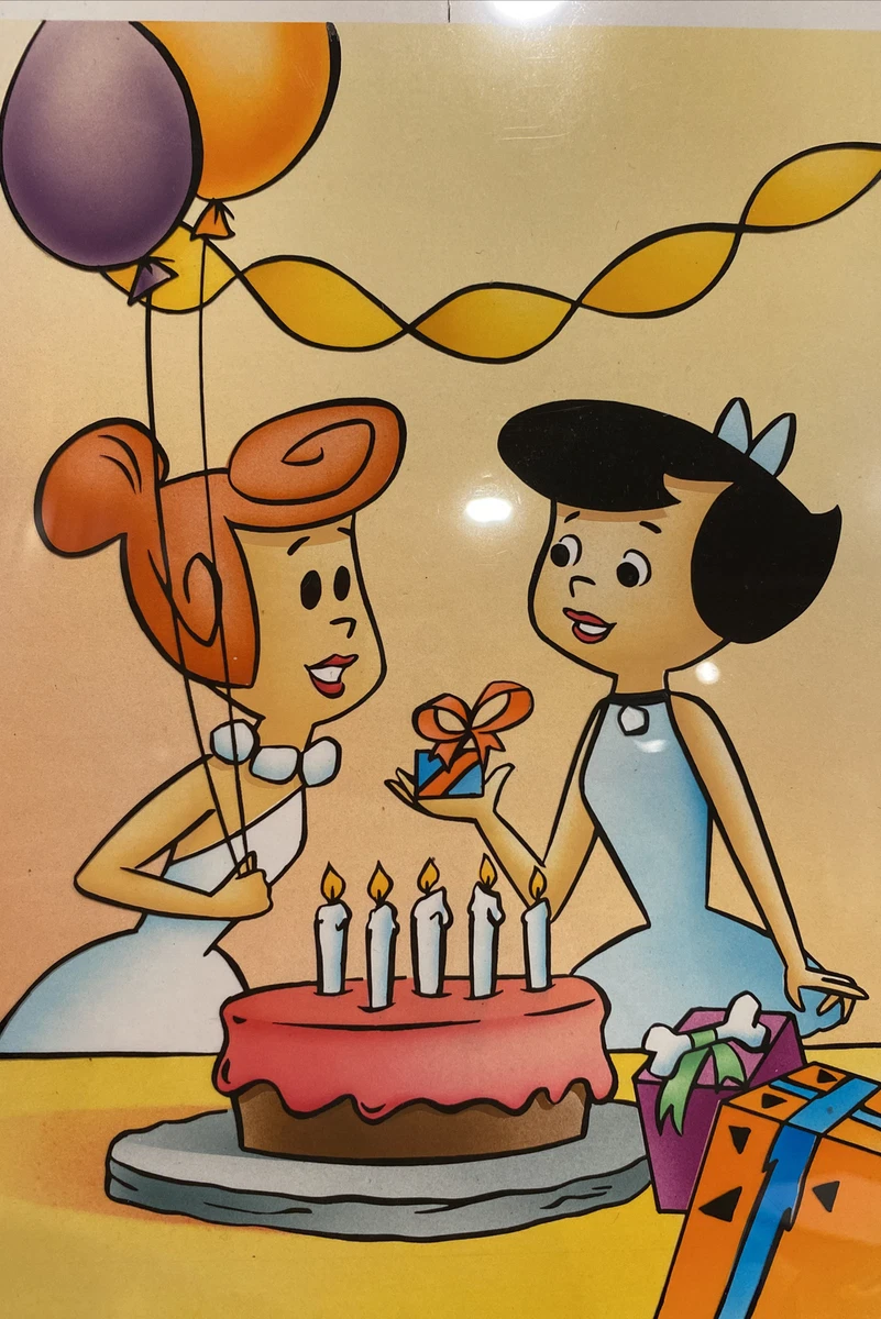 Hanna Barbera Flintstones Wilma Betty Party Original Animation