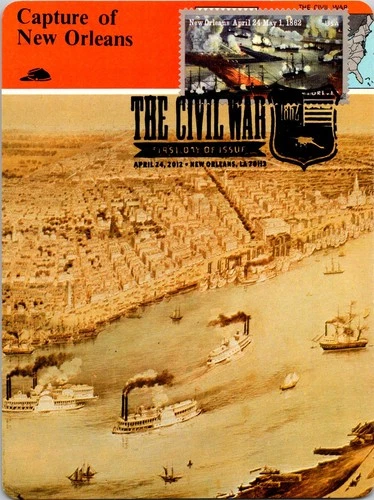 Dr Jim Stamps Maximum Card New Orleans 1862 Forever Fdc