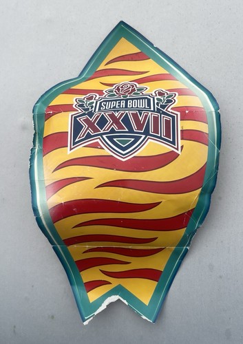 Super Bowl XXVII Tailgate Party Signs (1993) – NFL Rose Bowl Pasadena –Surfboard