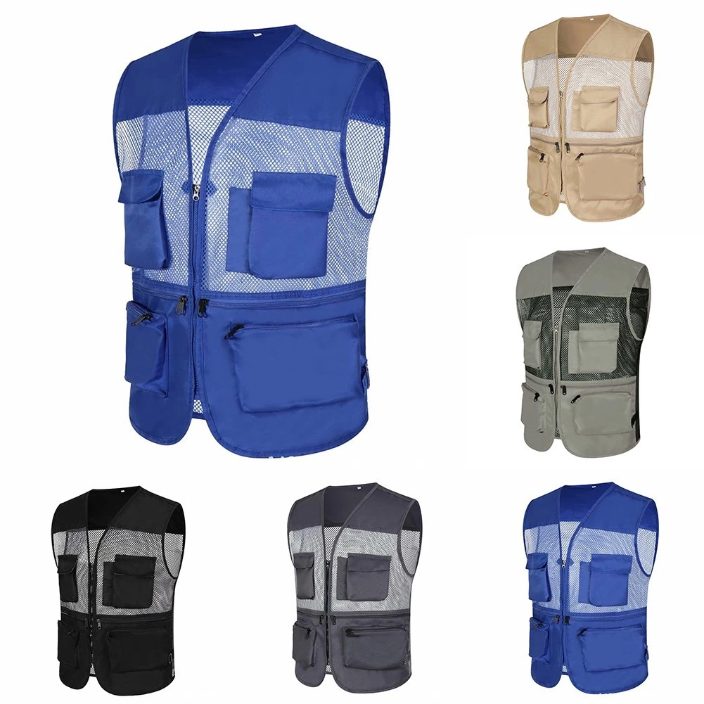 Practical Men's Sleeveless Waistcoat Photography Vest for Outdoor Activities
