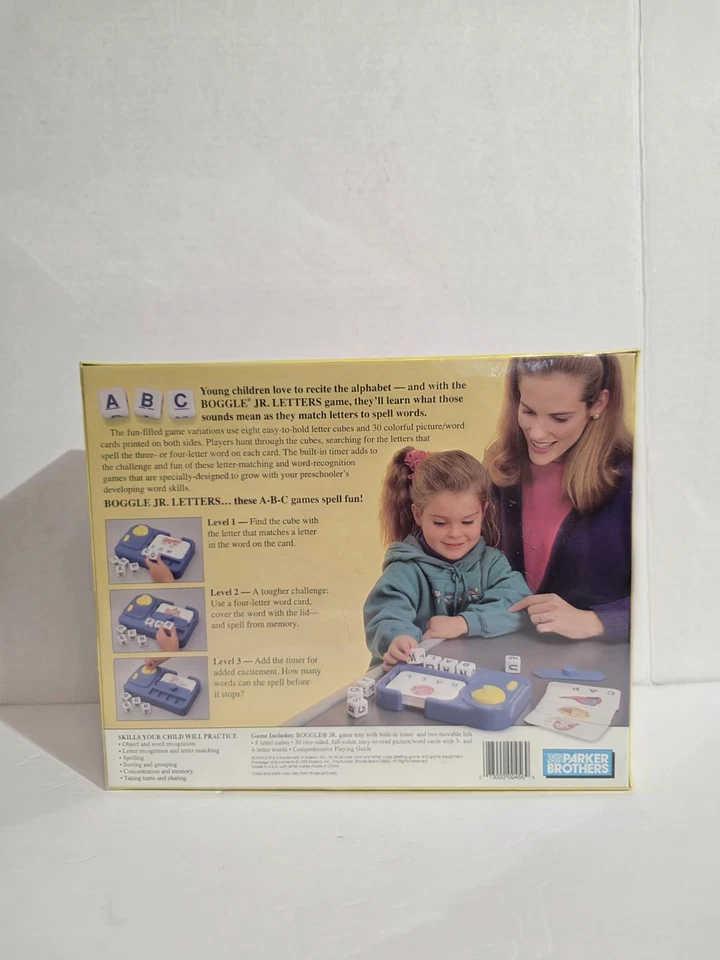 Parker Brothers Boggle Jr letters preschool Game Vintage 1992 brand new - Image 2 of 4