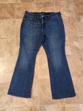Women's Lee Regular Fit Bootcut Mid Rise Flex Motion Jeans Size 18 Short 37x28