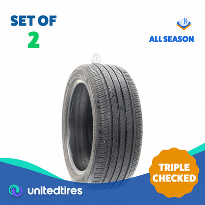 Set of (2) Used 225/45R17 Kumho Majesty Solus KU50 91W - 7/32