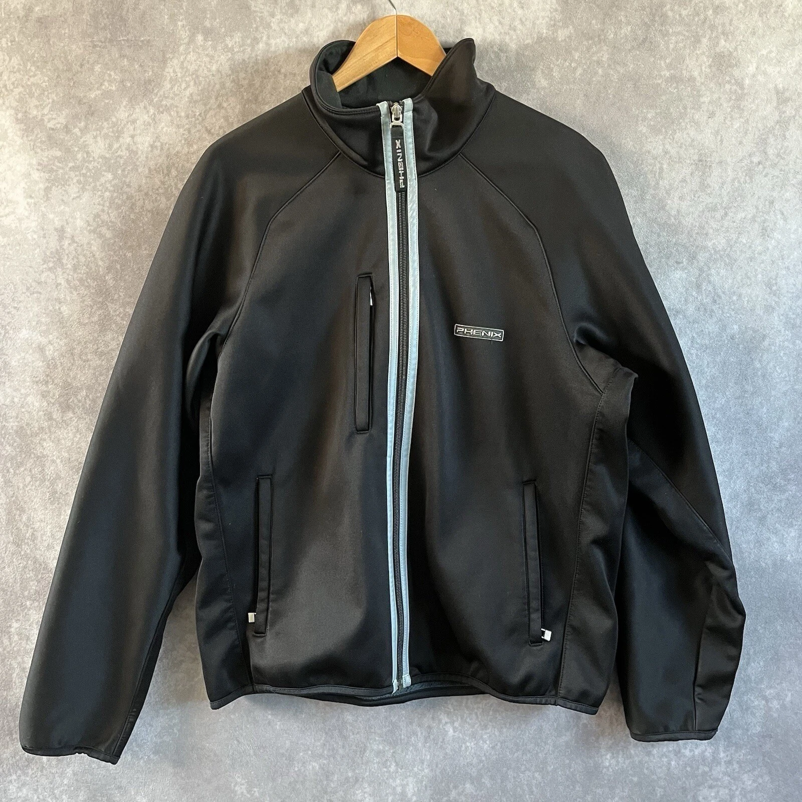 Phenix Softshell Jacket Mens Medium Black Aerothermo Fleece Lined EY5G860 - product detail image 1