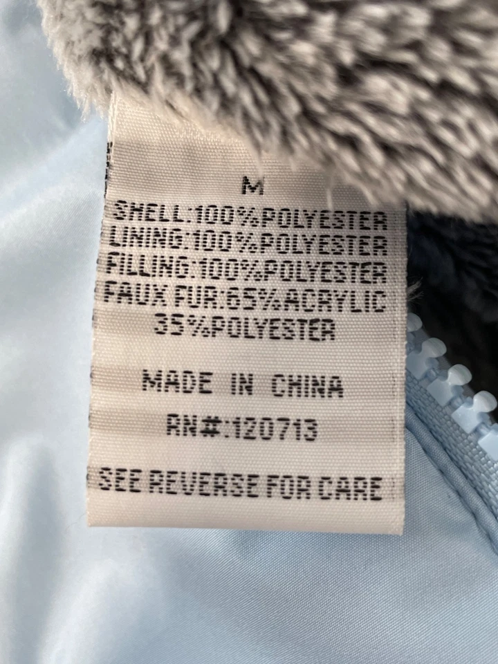 Abrigo largo acolchado resistente al agua Sporto Daisy talla mediana capucha extraíble NUEVO Foto 4 de 4