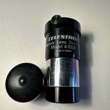 Celestron 2x Barlow Lens 1.25" Model 93507 Telescope Eyepiece Adapter