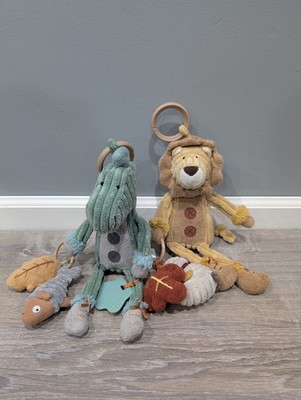 Jellycat Cordy Roy Dinosaur & Lion Spiral Activity Toys Retired Rattle Crinkle