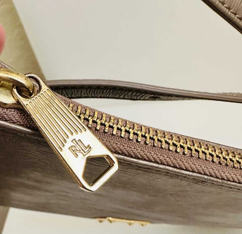 Lauren Ralph Lauren bronze leather crossbody bag - Image 4 of 4