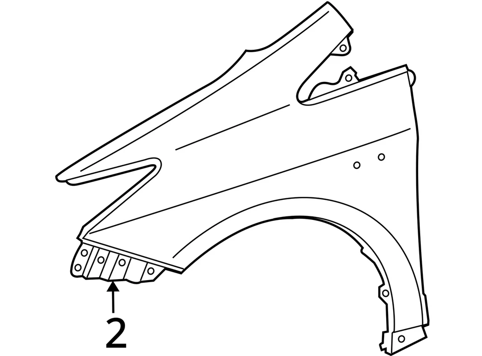 (SOMENTE RETIRADA LOCAL) 10 11 12 13 14 15 TOYOTA PRIUS Fender Left - Imagem 4 de 4