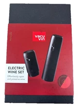 Electric Wine Opener - Rechargeable Vacu Vin Electric Corkscrew with Foil Cutter