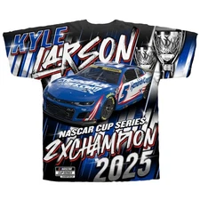 NEW! Kyle Larson #5 2025 Two-Time Champs AOP Gift Fan Made