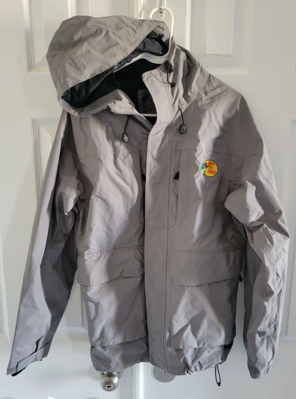 Bass Pro Shops Men's Size S Bone-Dry HPR Rain Jacket Light Gray Nylon/PU
Opens in a new window or ta