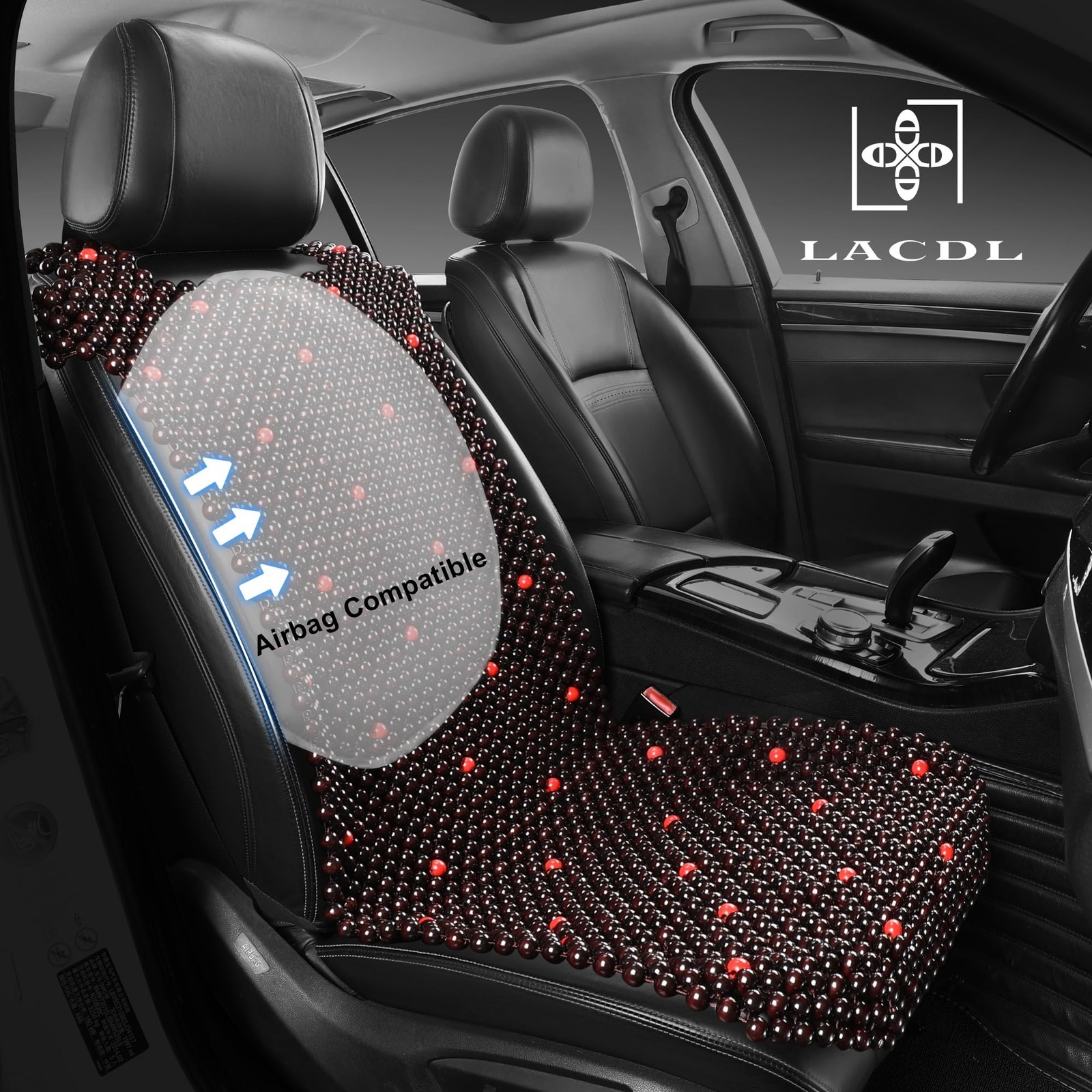 LACDL Beaded Car Seat Covers for Cars, Cooling Bead Seat Cover for Trucks & S...