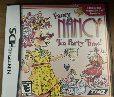 Fancy Nancy: Tea Party Time (Nintendo DS, 2010) Complete W/ Manual