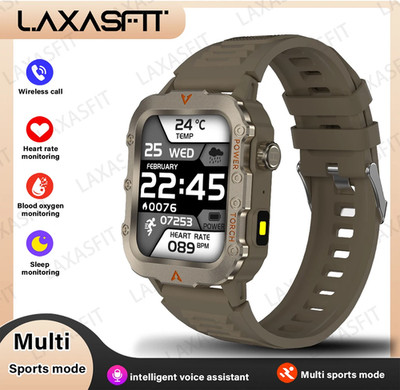 Neu Herren Smart Watch LED Taschenlampe Outdoor Sport Smartwatch Armbanduhr Healt