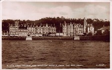 Kings Arms Palace and Station Hotels from the Bay Oban Scoland Postcard