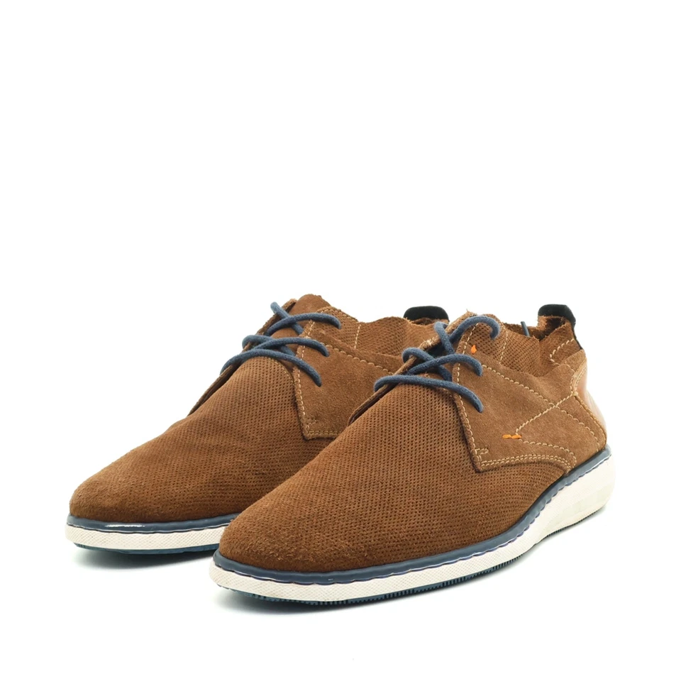 Rieker Herren Business Halbschuh Halbschuhe Braun Low-Top Schnürschuhe EU 42 - Bild 3 von 4