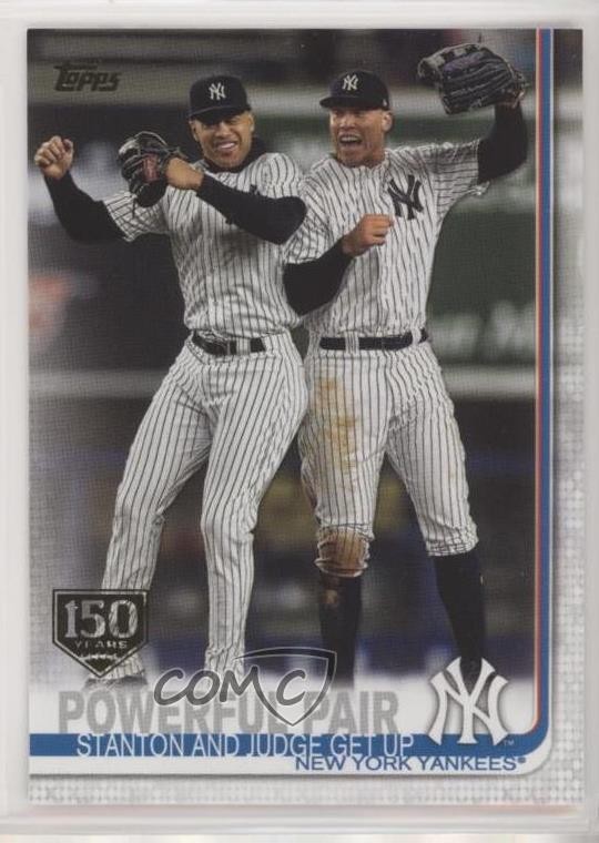 2019 Topps Checklist 150th Anniversary Aaron Judge Giancarlo Stanton #444 k5g