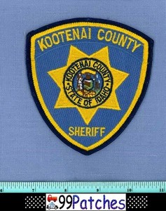 KOOTENAI COUNTY SHERIFF IDAHO Police Shoulder Patch STATE SEAL 4G