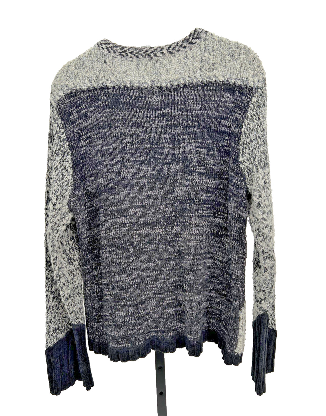 Orvis Blue Gray Colorblock Patchwork Large Button… - image 2