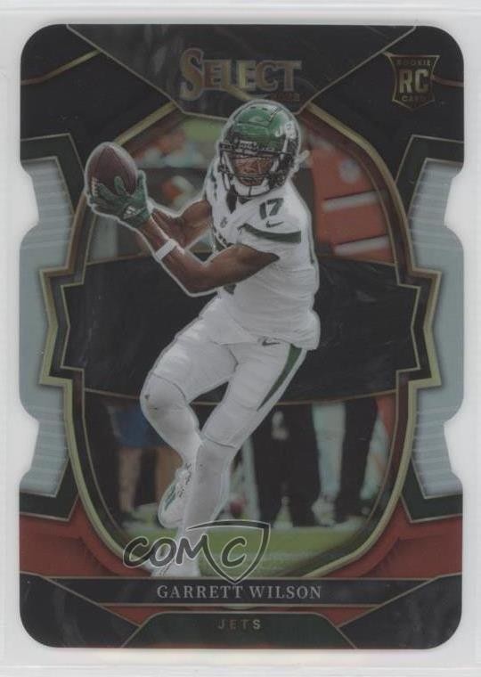 2022 Panini Select Concourse Black & Red Prizm Die-Cut Garrett Wilson #88 s5q