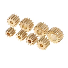 Brass Metal Copper Gear 7/8/9/10/12/14/16 Teeth Motor Toy Car Transmission Gear