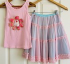 Baby Lulu Tiered Skirt Not Your Mother’s Jeans Tank Top Custom Girls Lot 6 $96 — photo 1