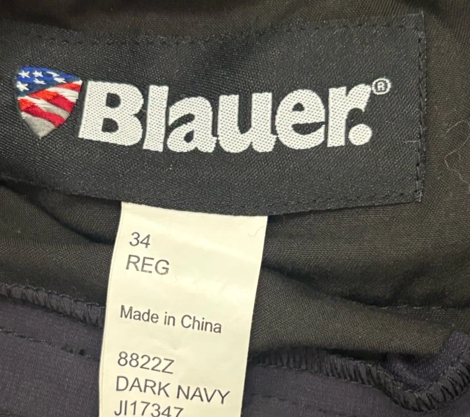 Pantalones de Bicicleta Blauer 8822Z Flexforce con Cremallera, Azul Marino Oscuro, 34 Reg. ($134,99) - Nuevo sin etiquetas Foto 2 de 3