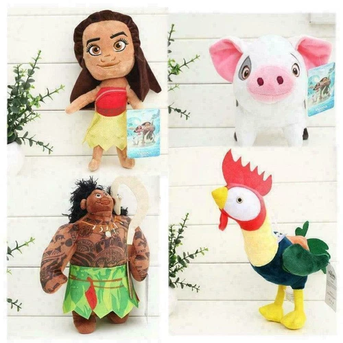 NEW Moana Maui Pua Heihei Plush Toy Doll Movie Moana Stuffed Doll Toy Kids Gifts - Picture 6 of 30