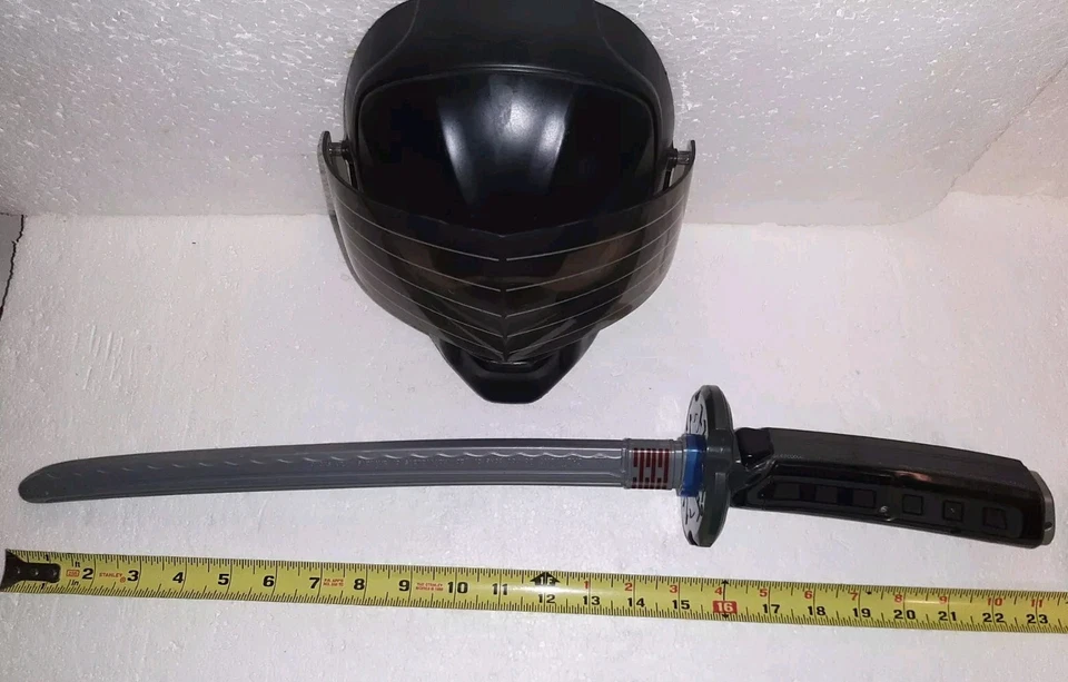 罕见蛇眼玩具 Katana 带声音和灯! 包括儿童面具! GI JOE — 第 2/4 张图片