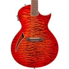 Esp Ltd Tl-6 Thinline Series Acoustic Electric Guitar, Tiger Eye Burst
