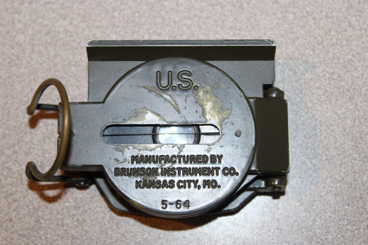 Vintage 1964 Compass Brunson Instrument Company May 1964 Mfg Works