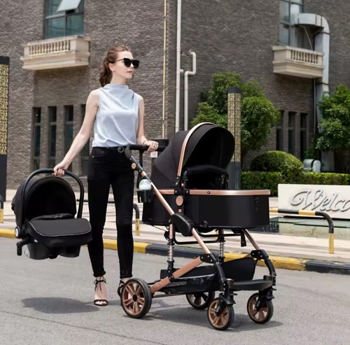 Passeggino 3in1 trio baby carrozzina ovetto bambini neonati leggero TANTI COLORI - Foto 34 di 214