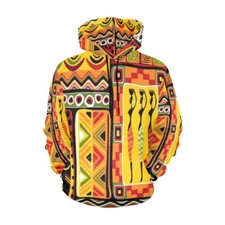 Colorful Fashion Pullover Hoodies. Tribe African Ethnic Pattern