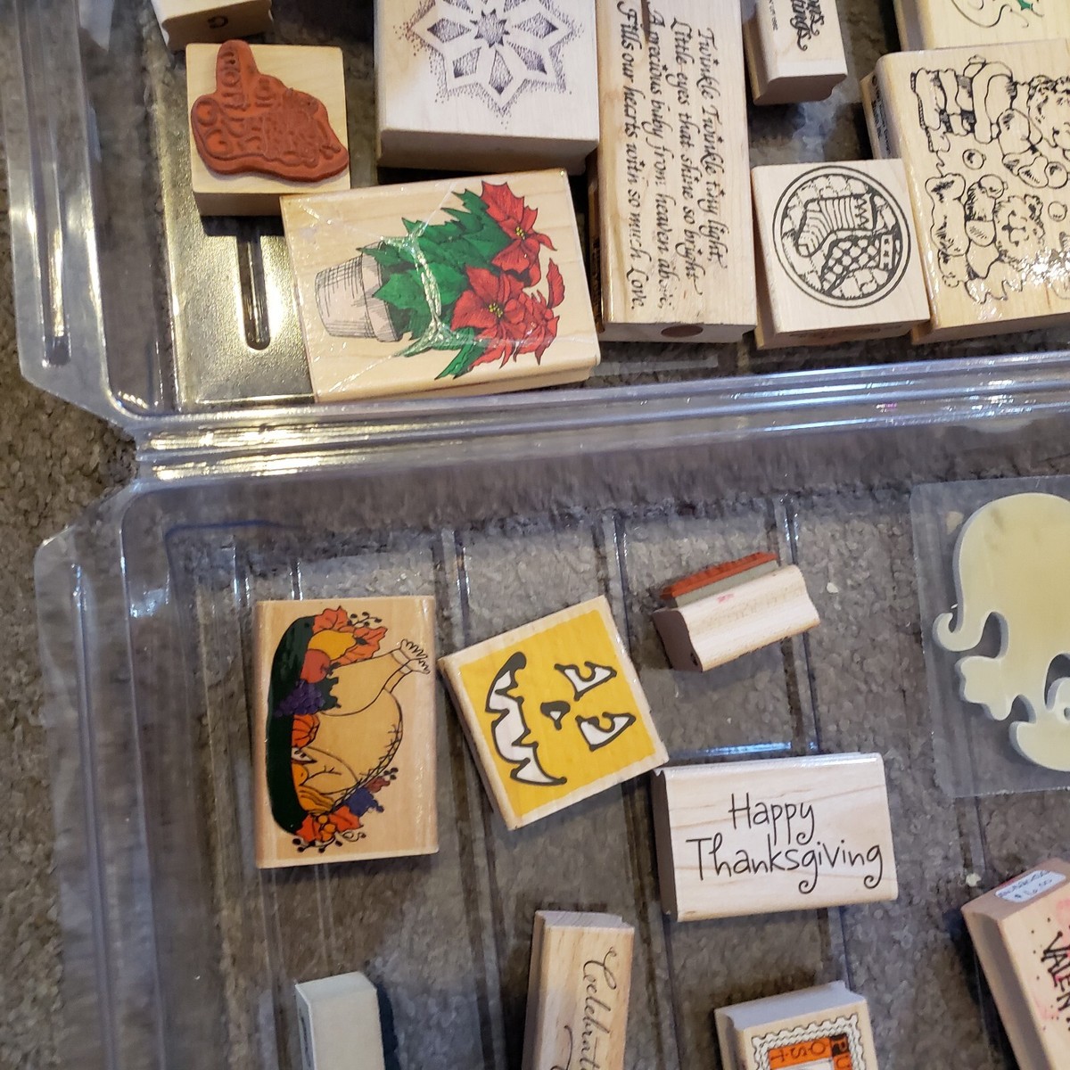 HUGE LOT of 29 VTG Christmas Halloween Valentines HO Wood Mount  display picture 1