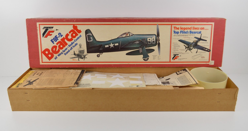 Top Flite F8F-2 Bearcat RC Radio Control Plane Wooden Kit 60" Wing Span Open Box
