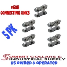 (5) #60H Heavy Duty Roller Chain Connecting Links