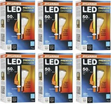 Qty 6 Sylvania R20 7W/ 50W Energy Saving Dimmable Indoor/Outdoor LED Flood Light