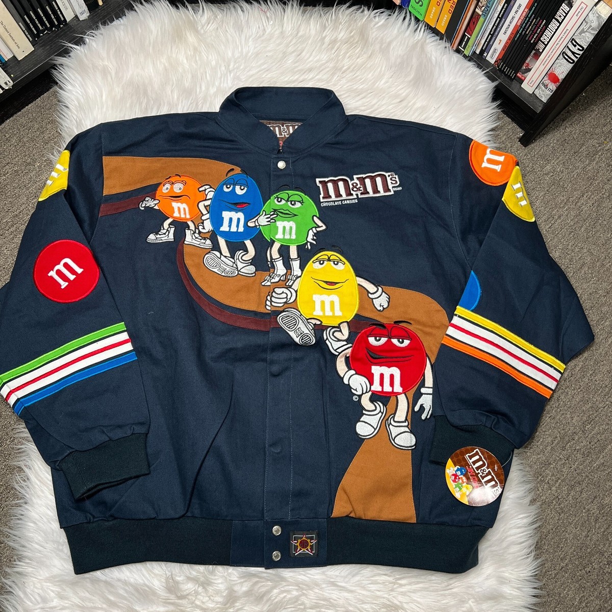 JH DESIGN M&M JACKET SIZE 4XL M & M'S BLUE | eBay