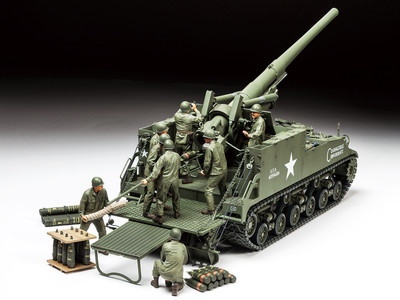 Tamiya 35351 1/35 Scale Model Kit U.S M40 155mm Self-Propelled Gun