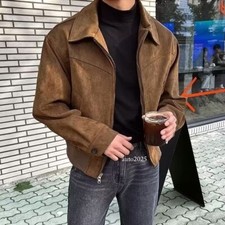 Men's Retro Lapel Jacket Autumn Fashionable Niche American Casual Coats Outwear