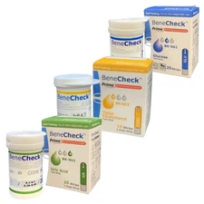 Benecheck Prime strip Uric Acid Glucose Cholesterol Test Strips