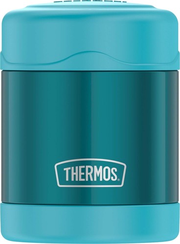 FUNTAINER de acero inoxidable EN MUY BUEN ESTADO THERMOS 10 onzas frasco de comida, azulada - Imagen 6 de 9