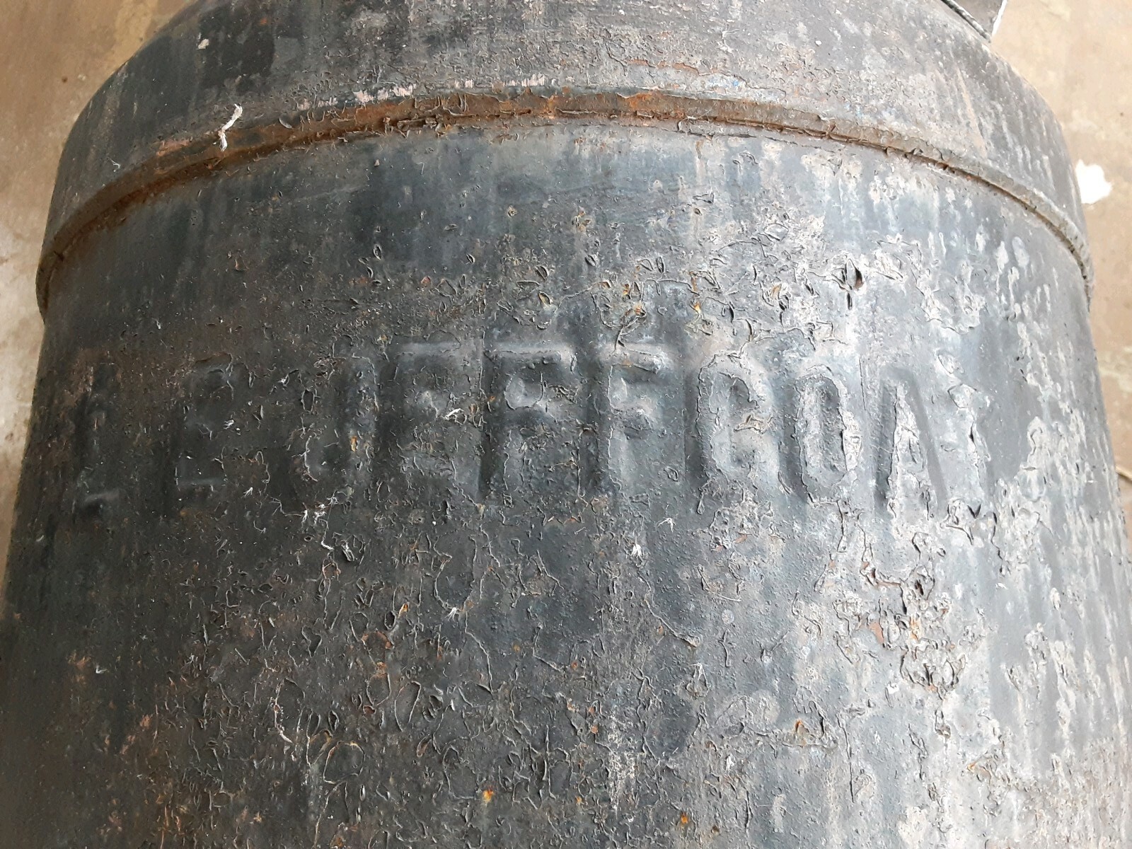 ANTIQUE BLACK STEEL Solar 10 GAL. MILK CAN 23.5" Bell Lubbock FARM RUSTIC DAIRY eBay