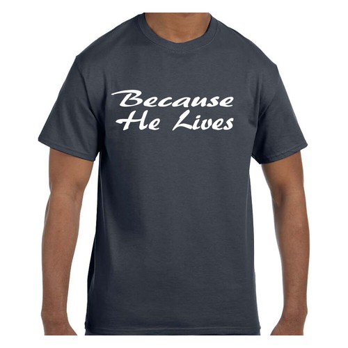 Christian Religious Tshirt Easter Because He Lives Jesus - Picture 8 of 13