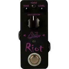 Suhr Riot Mini Distortion Compact Guitar Effect Pedal, Black Edition