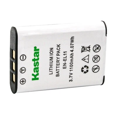 Kastar Battery Replacement for Nikon EN-EL11, MH-64, Coolpix S550, Coolpix S560