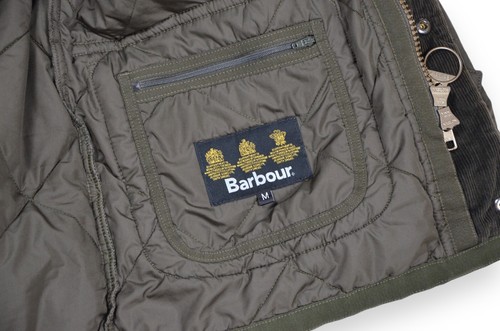 Men's Barbour International Quilted Jacket Sage D2111 Belted England Size M - Picture 12 of 19