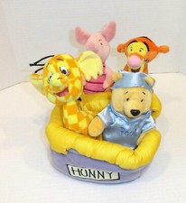 Disney Adventures of Winnie Pooh  Friends Plush Hunny Car Ride Heffalump Set