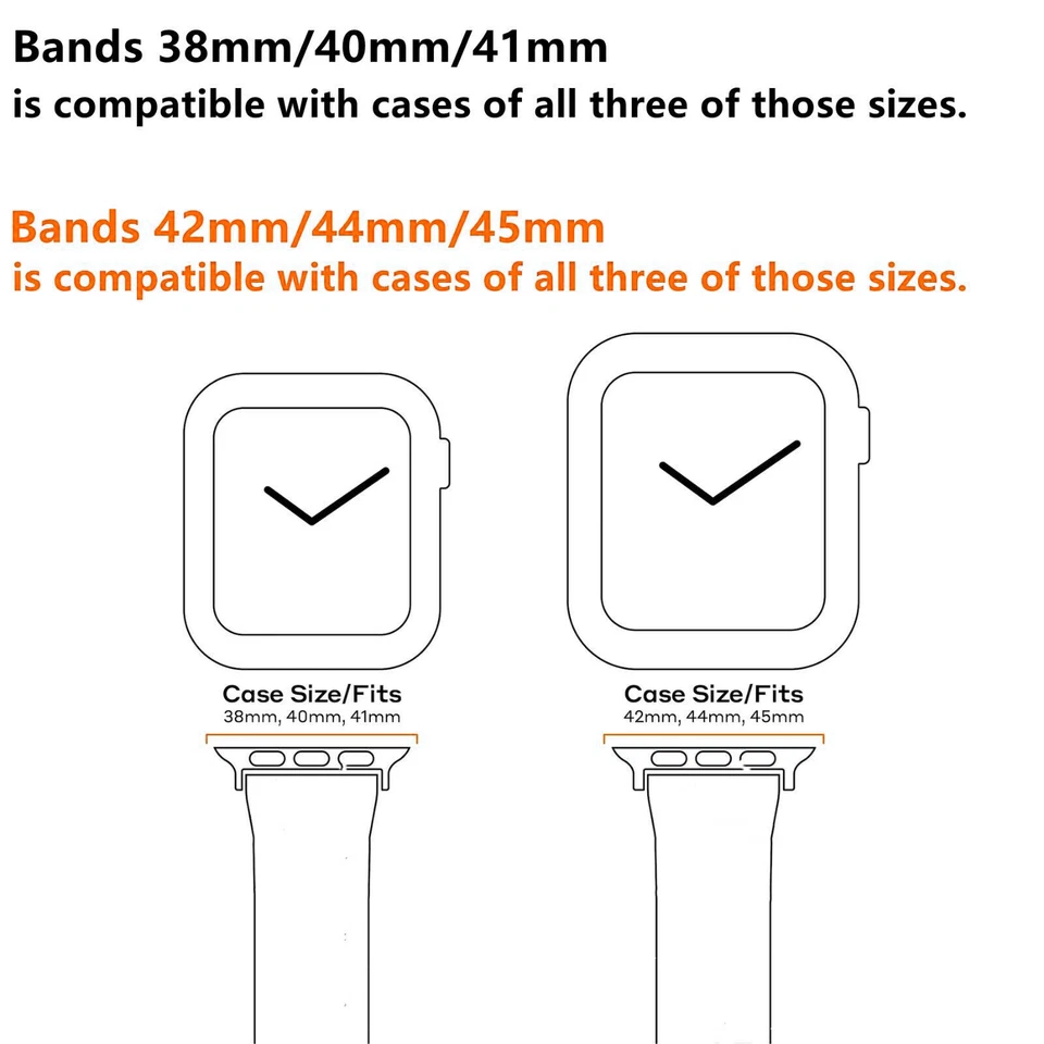 Силиконовый ремешок для часов серии 1 2 3 4 5 6 7 8 9 Sport 38/40/41/42/4 - Изображение 3 из 3